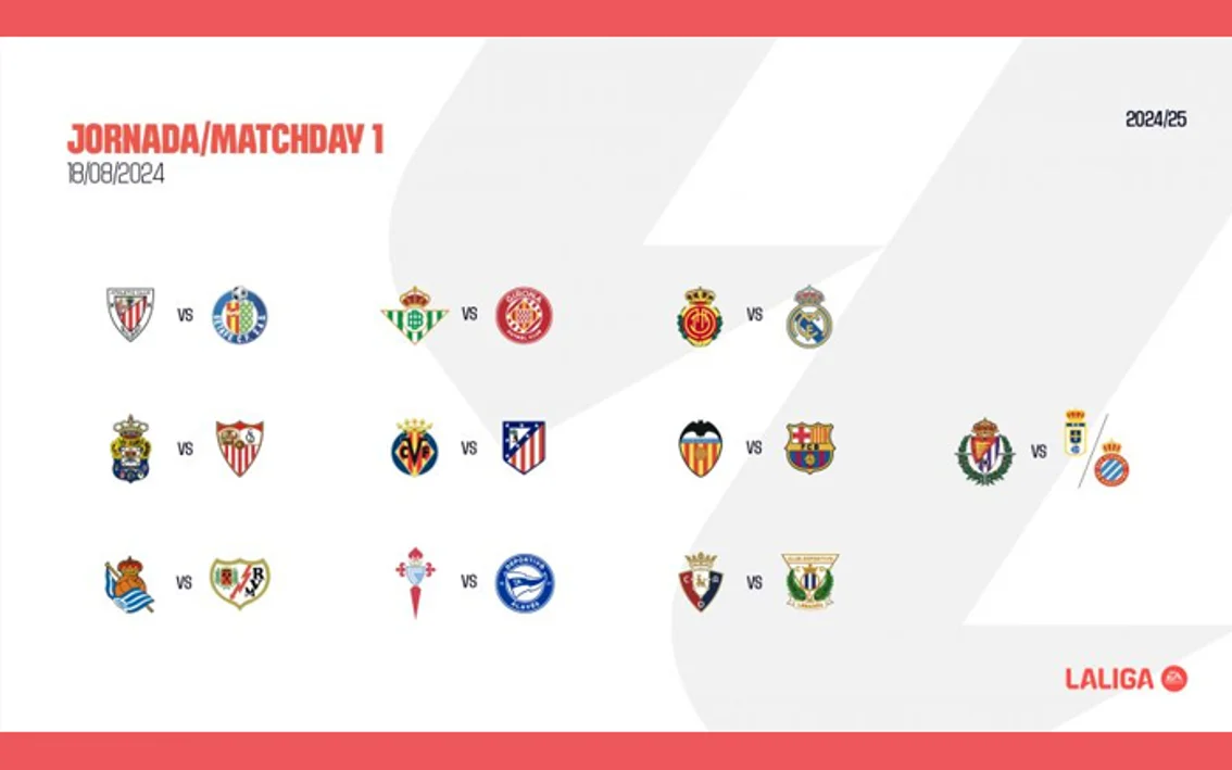 LaLiga sortea el calendario de Primera División 24/25 - FútbolFantasy