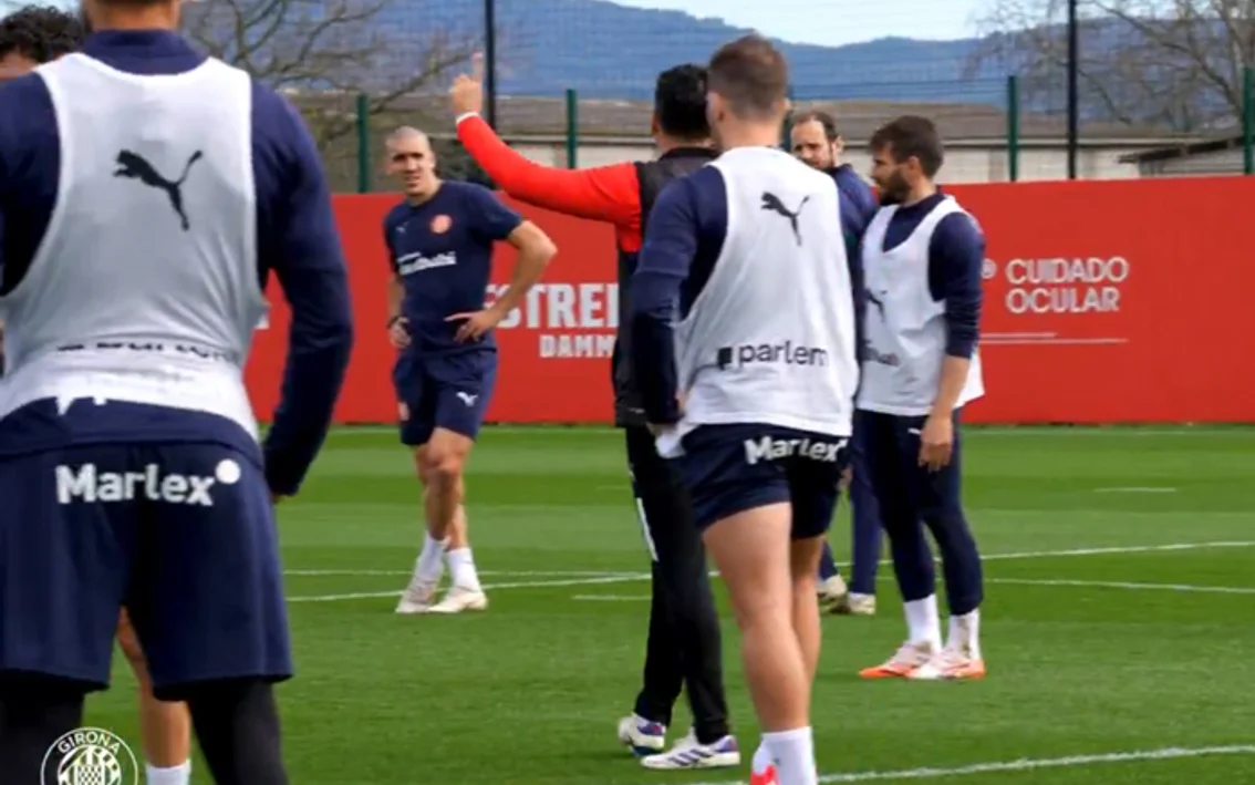 Oriol Romeu empieza la semana con el grupo. Bryan Gil y Abel Ruiz, al ...