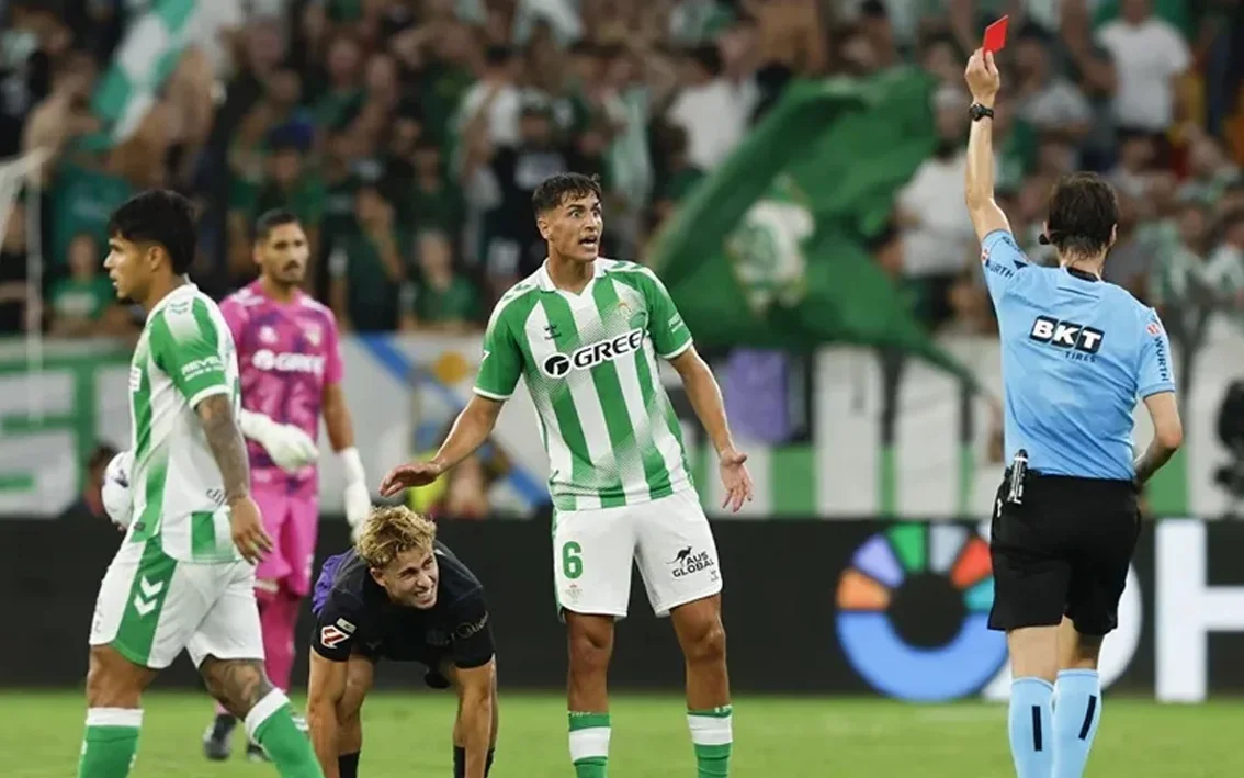 Photo: futbolfantasy.com Facundo Bernal's 4-match ban upheld after Real Betis appeal fails