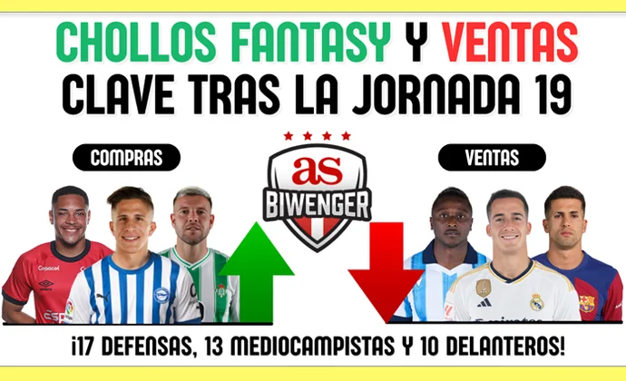 Chollos fantasy, fichajes recomendables y ventas clave en Biwenger tras la J19, por Scouting Biwenger