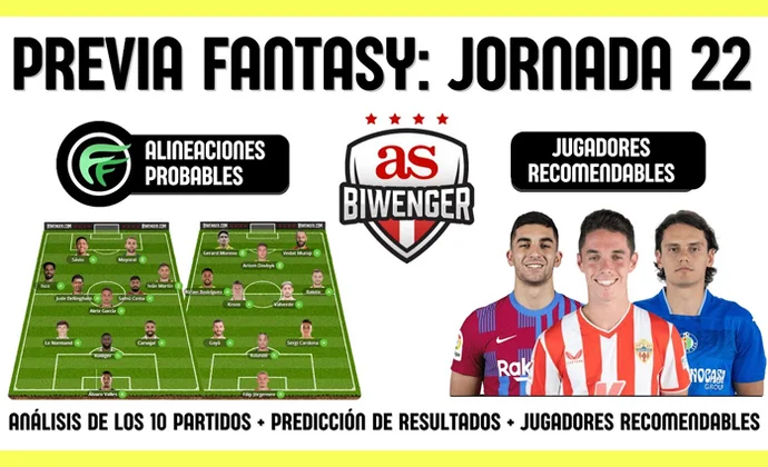 La previa de Scouting Biwenger para la J22: Alineaciones y recomendaciones de cada partido