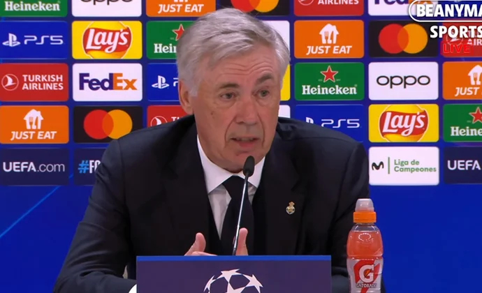 Ancelotti celebra el pase a la final y habla de Joselu, Vinicius, Florentino Pérez y la última jugada