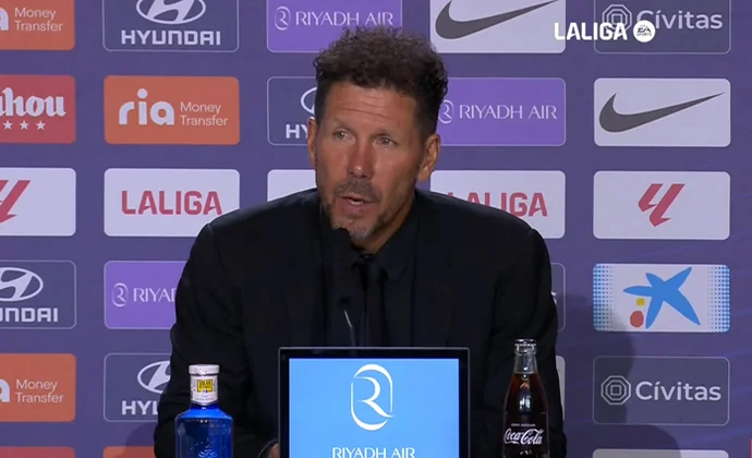 Simeone valora el triunfo y habla de Morata y Griezmann