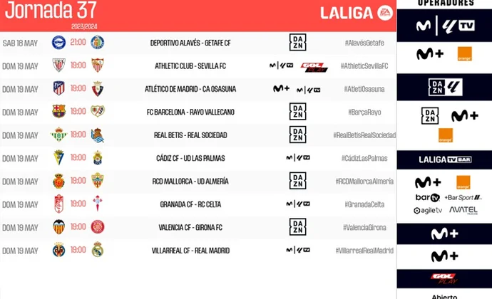 LaLiga adelanta el Alavés - Getafe de la jornada 37 al sábado