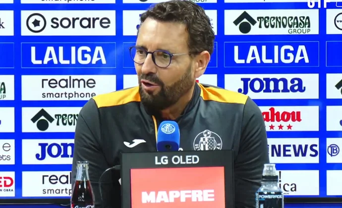 Bordalás, sobre Djené, Yellu, Mayoral, las rotaciones, el Atlético, los objetivos y su futuro