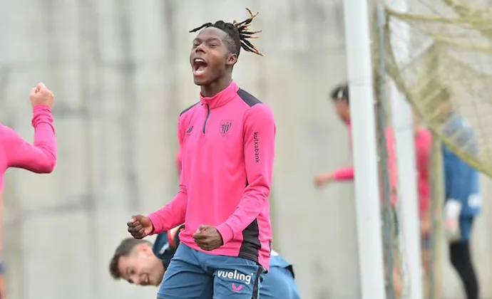 Sancet, Nico Williams y Muniain completan la sesión y Guruzeta es la única baja