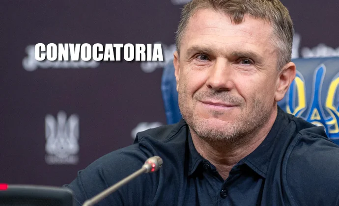 Rebrov anuncia la lista de Ucrania para la Eurocopa más seis jugadores reservas