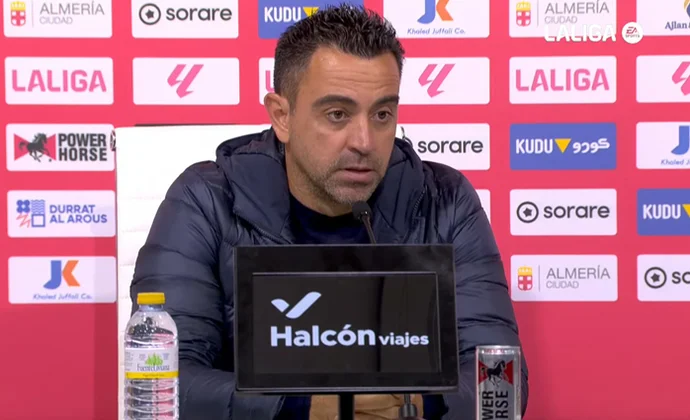 Xavi analiza el triunfo y habla de Fermín y Héctor Fort