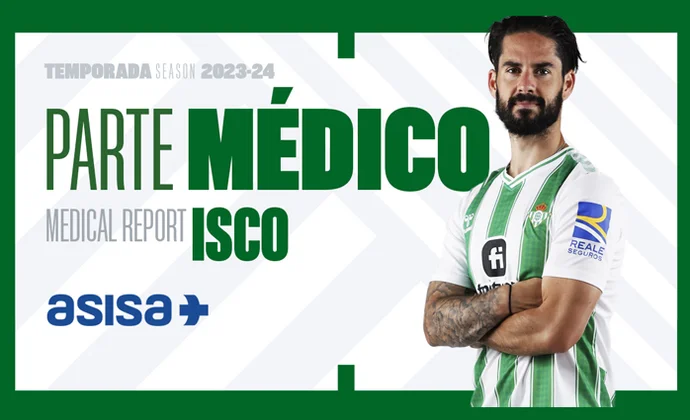 Parte médico oficial de Isco: adiós a la temporada y a la Eurocopa
