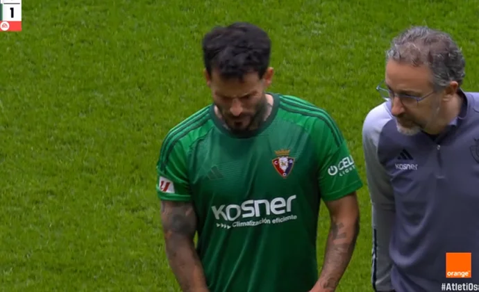 Rubén García pide el cambio por molestias en el aductor