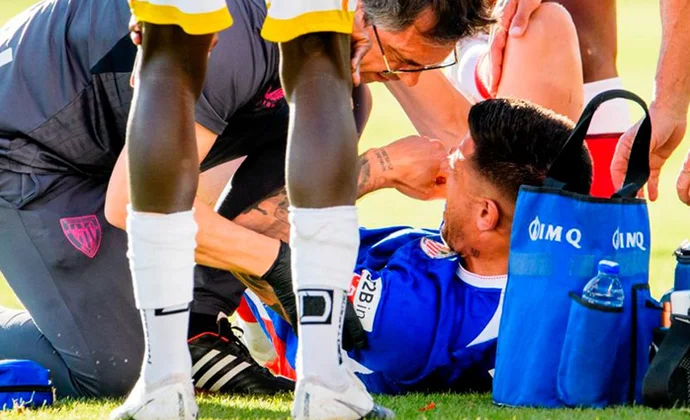 Yuri se retiró lesionado del hombro. Primer parte médico oficial