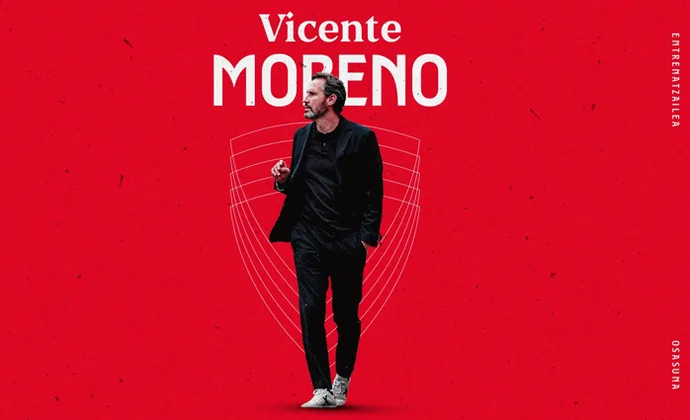Vicente Moreno es oficialmente nuevo entrenador de Osasuna