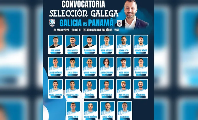 La Federación Gallega convoca a 22 jugadores para un amistoso contra Panamá
