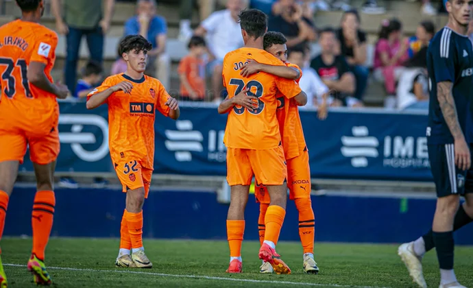 Ficha técnica del amistoso: Benidorm 1-3 Valencia