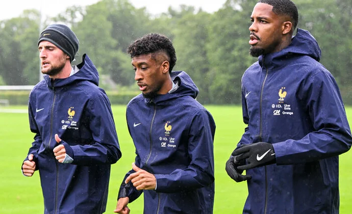 Coman y Maignan se ejercitan con aparente normalidad este jueves