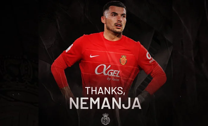 El Mallorca se despide oficialmente de Radonjic, que regresa al Torino