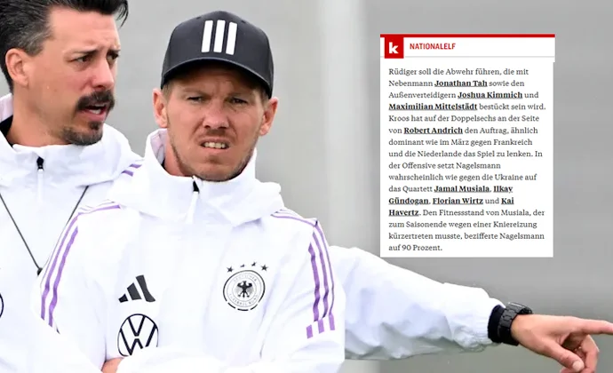 Kicker ya se atreve recitando el once de Alemania para el debut en la Euro