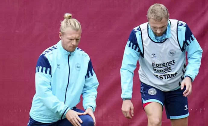 Kjaer y Nelsson pasarán una prueba mañana para saber si estarán en la Eurocopa