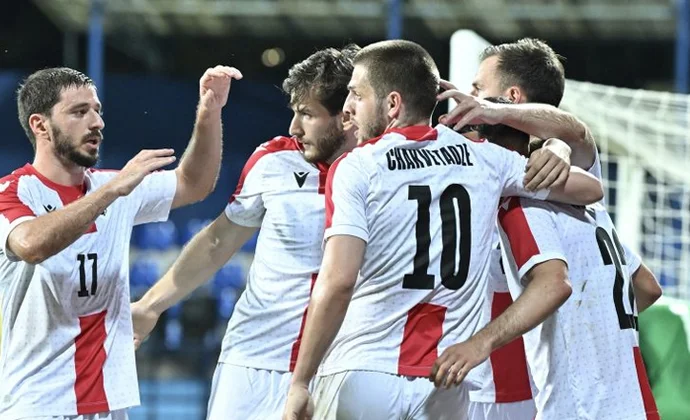 Amstosos internacionales: Montenegro 1-3 Georgia. Ficha técnica