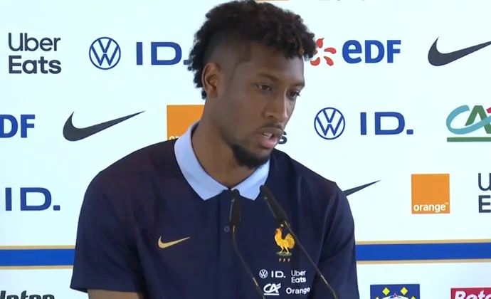 Coman reconoce que está, como mucho, para treinta minutos