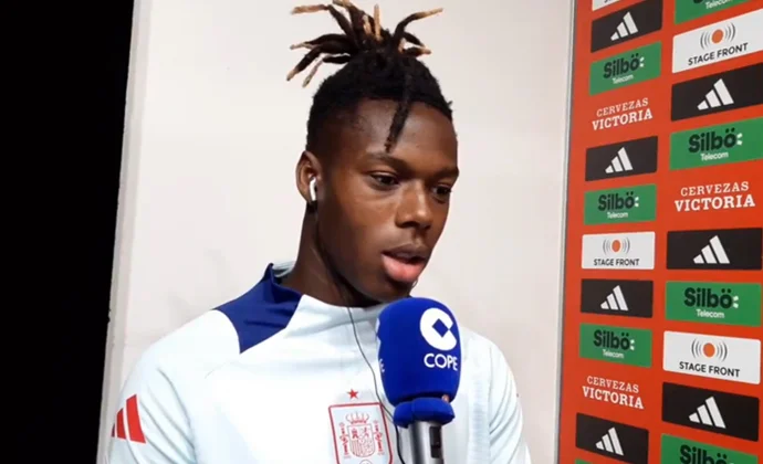 Nico Williams ignora los rumores de mercado y se centra en el Athletic y la Eurocopa