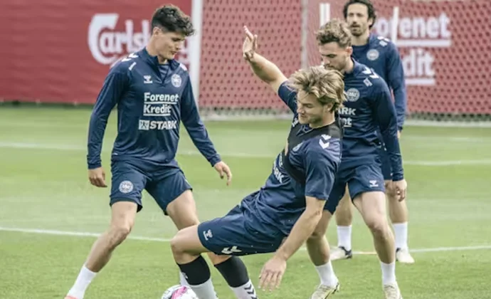 Norgaard vuelve al trabajo grupal tras perderse la sesión de ayer