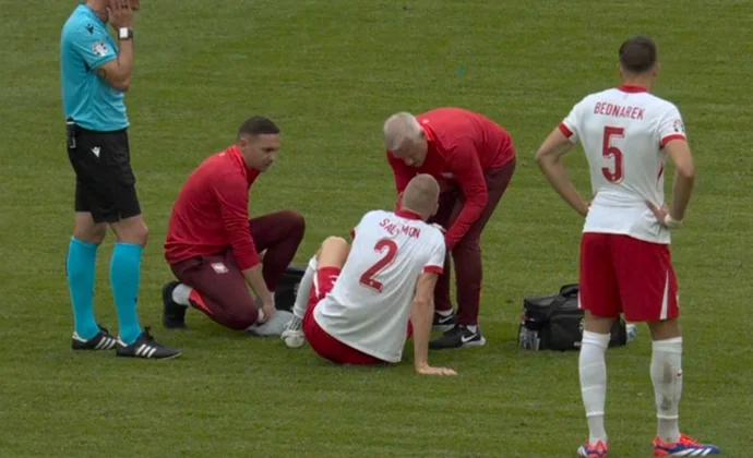 Salamon tuvo que ser sustituido por una lesión en la muñeca