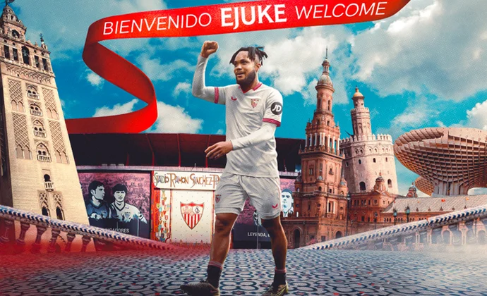 Chidera Ejuke es oficialmente nuevo jugador del Sevilla