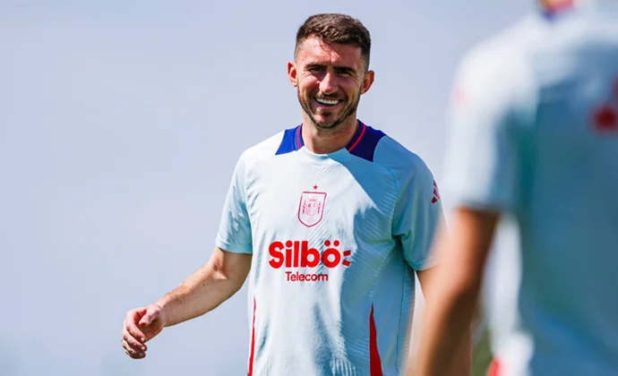 Laporte, Morata y Rodri entrenan con el grupo