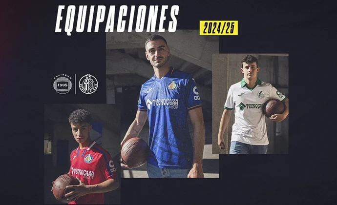 El Getafe presenta sus equipaciones para la temporada 24/25