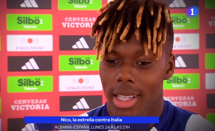 Nico Williams muestra su hartazgo ante las preguntas sobre el Barcelona