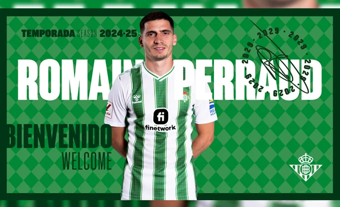 Romain Perraud es oficialmente nuevo jugador del Real Betis
