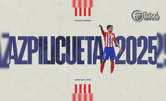 El Atlético anuncia la renovación de César Azpilicueta por una temporada más