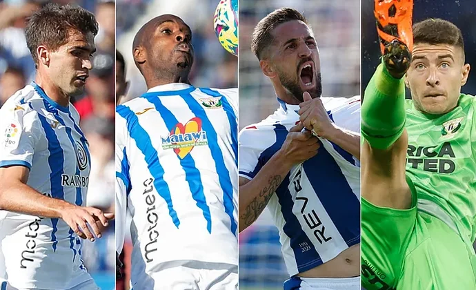 Miramón, Nyom, Undabarrena, Portillo, Abzi, Borja López, Ureña y Djouahra dejan el Leganés