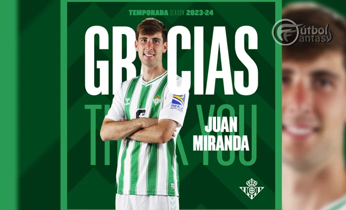 Juan Miranda se despide oficialmente del Real Betis