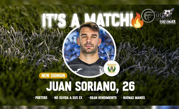 Juan Soriano es oficialmente nuevo portero del Leganés
