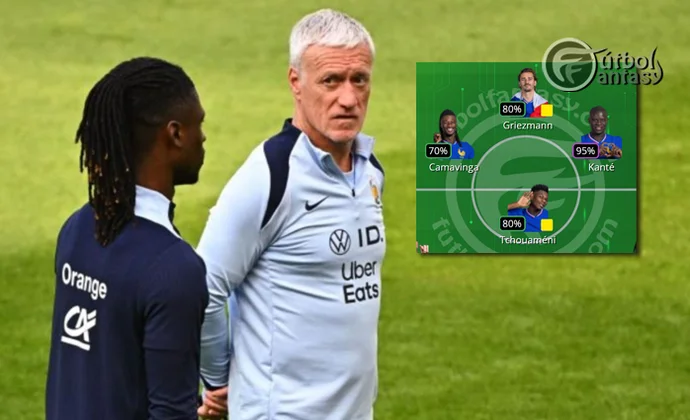 Deschamps ensaya con un trivote formado por Kanté, Camavinga y Tchouaméni