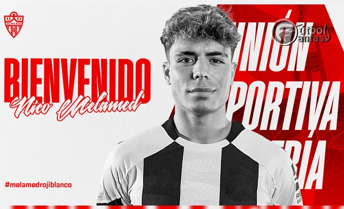 Nico Melamed es oficialmente nuevo jugador del Almería, tras dejar el Espanyol