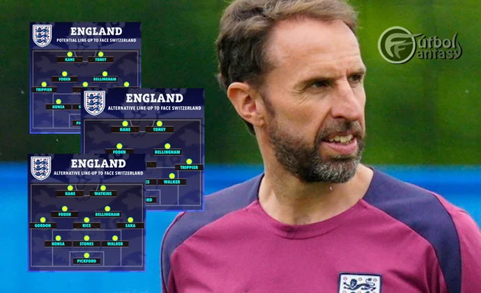 The Sun publica tres posibles onces de Inglaterra para cuartos