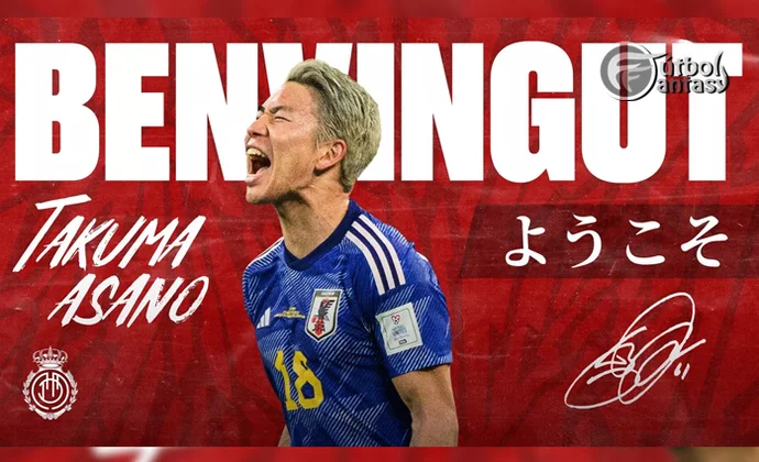 Takuma Asano es oficialmente nuevo jugador del Mallorca