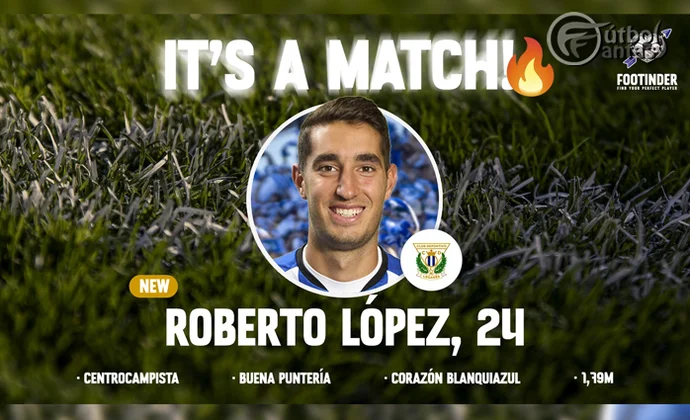 Roberto López es oficialmente nuevo jugador del Leganés