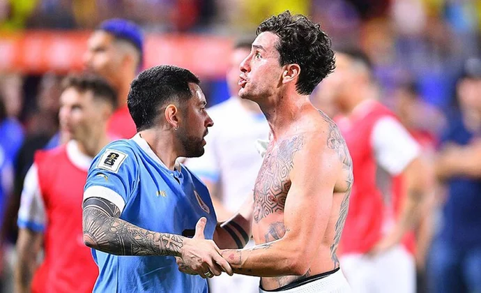 Giménez será sancionado disciplinariamente con Uruguay, pero no afectará al Atlético