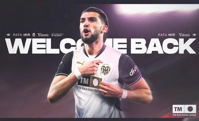 Rafa Mir es oficialmente nuevo jugador del Valencia