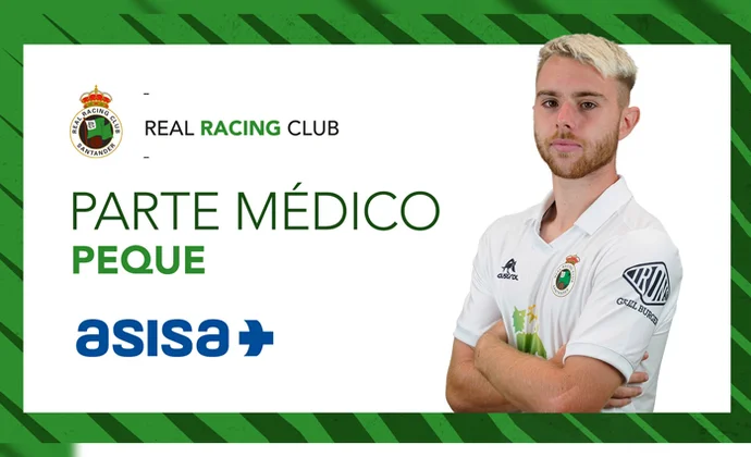 El parte médico oficial de Peque que el Racing publicó el pasado 5 de junio