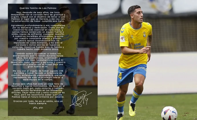Las Palmas hace oficial la rescisión del contrato de Álvaro Lemos