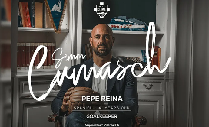 Pepe Reina es oficialmente nuevo jugador del Como