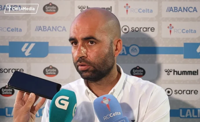 Giráldez analiza el triunfo contra el Vizela y habla de Douvikas, Swedberg, Iglesias y Sotelo
