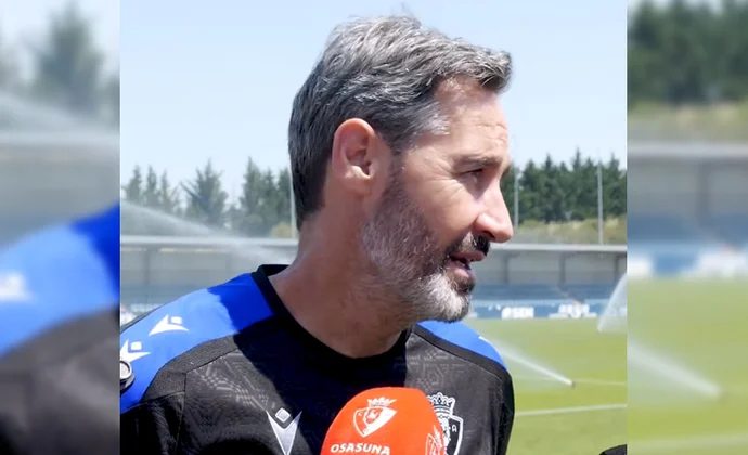 Vicente Moreno analiza el primer amistoso y habla de David García, Oroz, Budimir, Bretones y Benito