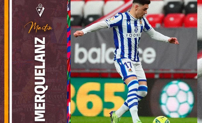 Martín Merquelanz es oficialmente nuevo jugador del Eibar, aunque pasando por un periodo de prueba