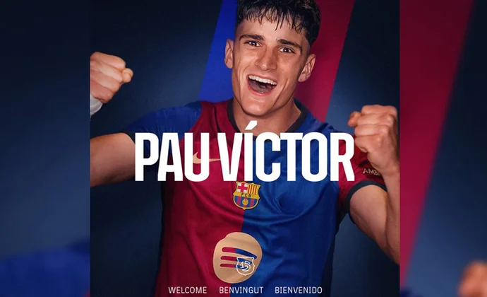 El Barcelona hace oficial el fichaje de Pau Víctor por 2.5M más variables